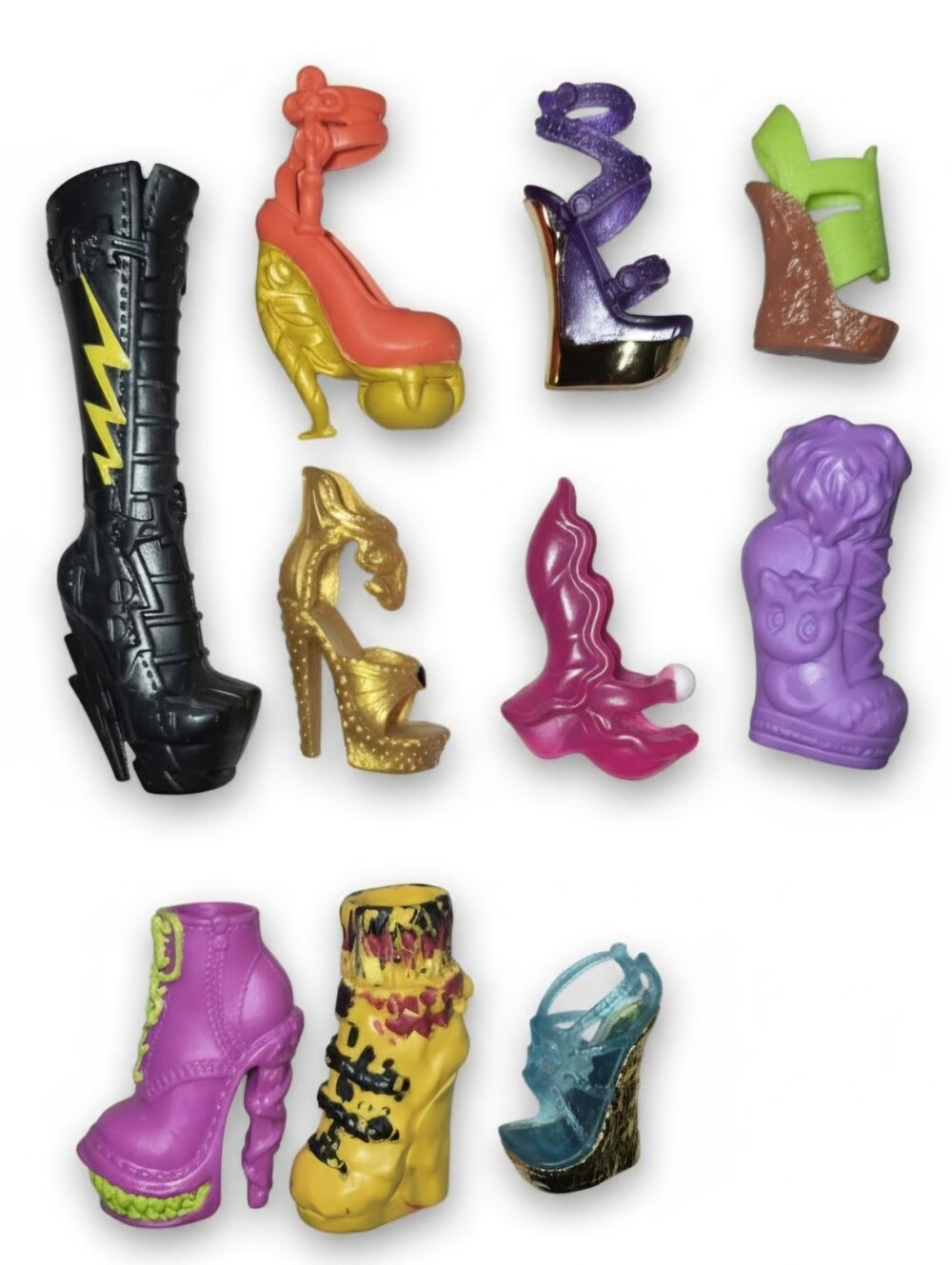 Monster High Single Doll Shoes Lot